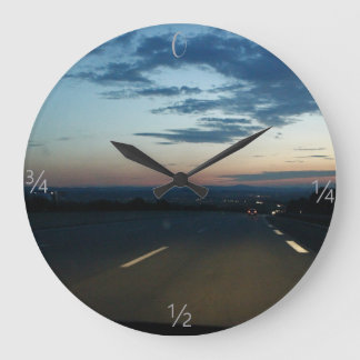 Relógio Grande Clock Drive Sunset
