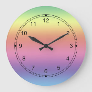Relógio Grande Clock - Rainbow colors