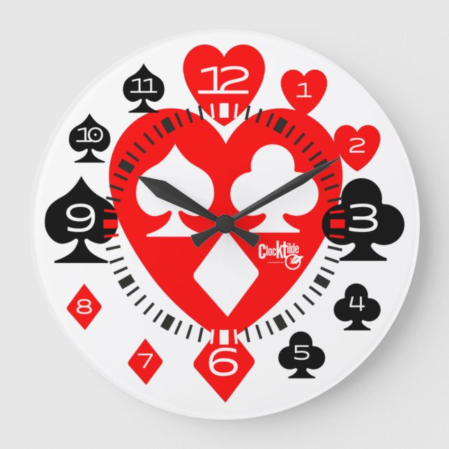 RELÓGIO GRANDE CLOCK TILDE SERIE POKER S7 V8 (Frente)