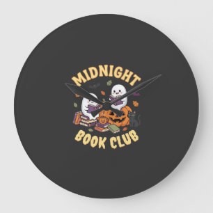 Relógio Grande Clube de Leitura de Fantasmas do Halloween Desenho
