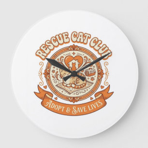 Relógio Grande Clube de Resgate de Gatos Resgate de Gatos Adoção