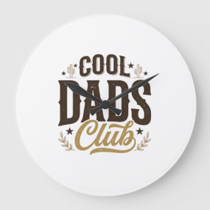 Relógio Grande Clube dos Pais Legais Camisa Vintage do Pai Design