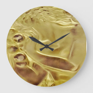 Relógio Grande CobaltMoonDesign, ouro do design de Lalique, pulso