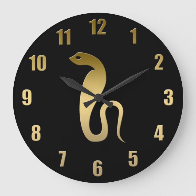 Relógio Grande Cobra egípcio antigo - deusa Renenutet (Frente)