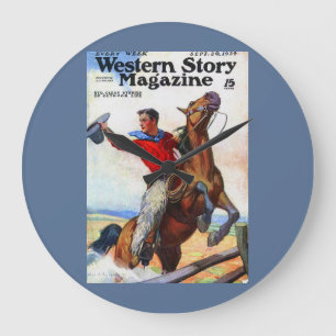 Relógio Grande cobrir de revista Western Story 1924