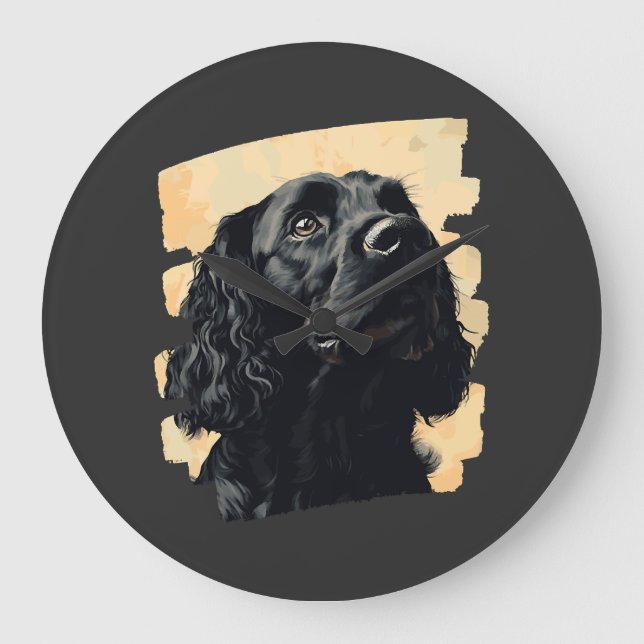 Relógio Grande Cocker Spaniel  (Frente)