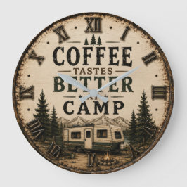 Relógio Grande Coffee Tastes Better at Camp Rustic