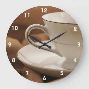 Relógio Grande Coffee Time Clocks