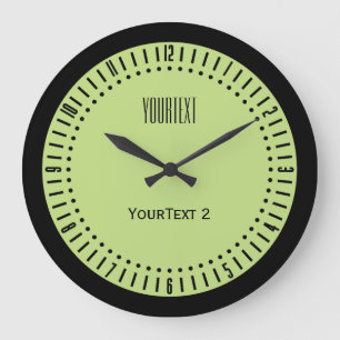 Relógio Grande Colar Cor Verde Primavera para Personalizar em