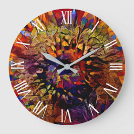 Relógio Grande Coleção Elegante de Girassol Sol Grande Dourado