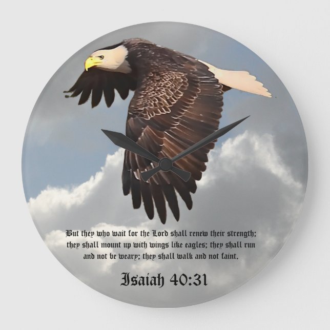 RELÓGIO GRANDE COM ASAS COMO ÁGUAS (Frente)