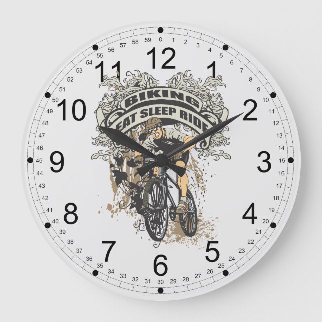 Relógio Grande Coma, durma, monte Biking (Frente)