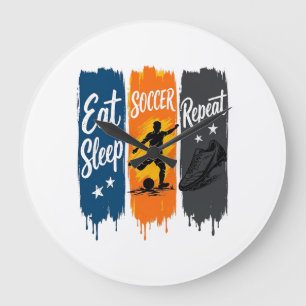 Relógio Grande Coma Sonho Futebol Repita Camiseta Vintage de Fute