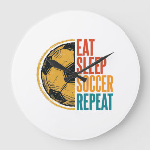 Relógio Grande Coma Sonho Futebol Repita Camiseta Vintage de Fute