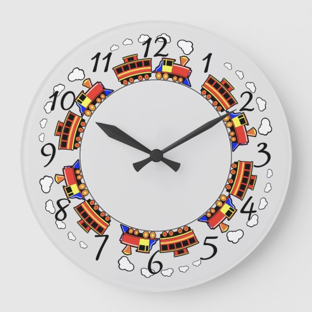 Relógio Grande Comboio Animado (Frente)