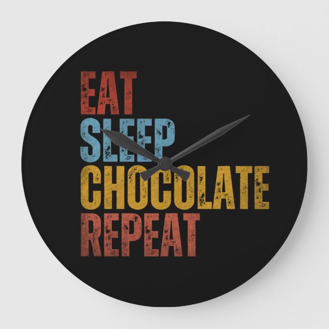 RELÓGIO GRANDE COMER O CHOCOLATE DE SONO (Frente)