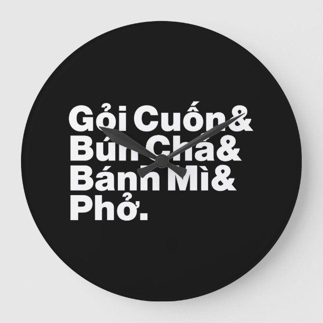 Relógio Grande Comida da rua vietnamita (Frente)