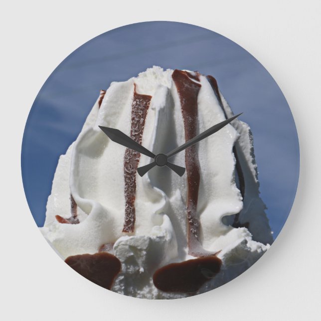 Relógio Grande Comida macia do verão da fotografia do cone do (Frente)