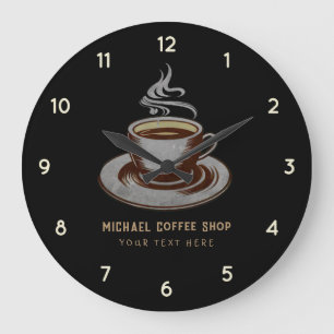 Relógio Grande Compro personalizado de café da empresa - Bar de c