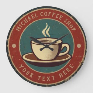 Relógio Grande Compro personalizado de café da empresa - Bar de c