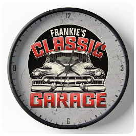 Relógio Grande Compro Personalizado de Garagem de Carro Clássico 