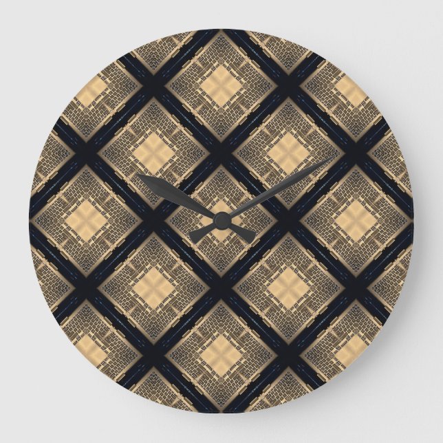 Relógio Grande Computer Keys Pattern (Frente)