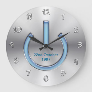 Relógio Grande Computers Theme Wall Decor Clock