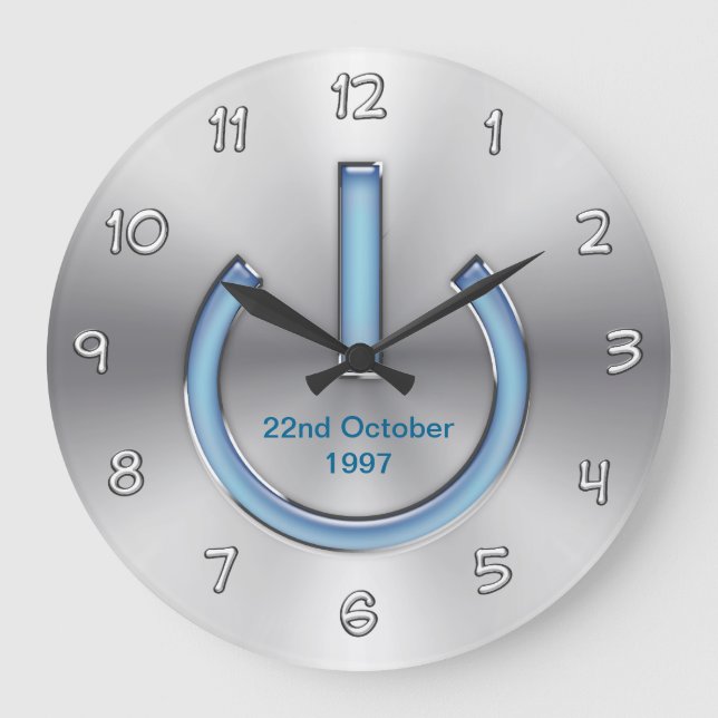 Relógio Grande Computers Theme Wall Decor Clock (Frente)