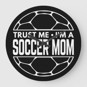 RELÓGIO GRANDE CONFIE EM MIM UMA MÃE FUTEBOL