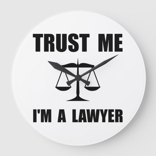 Relógio Grande Confie-me advogado (Frente)