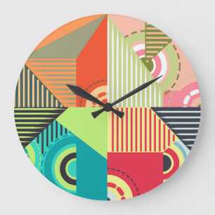 Relógio Grande Conjunto de Ornamentos: Elementos de Design de Fun