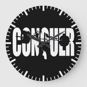 Relógio Grande CONQUER - Elevação de Peso da Olimpiadas - Motivaç