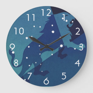 Relógio Grande Constelação de Leão Leão Zodíaco Astrologia Vintag