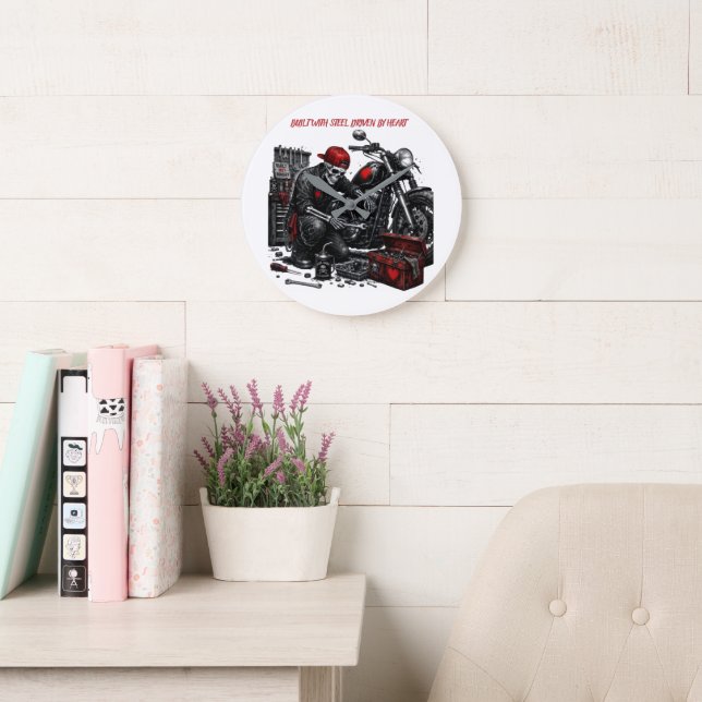 Relógio Grande Construído Com Aço. Impulsionado Pelo Coração. (Sala de leitura)