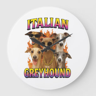 Relógio Grande Cópia do Galgo Italiano