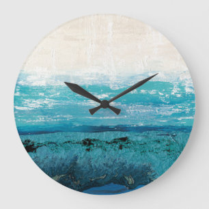 Relógio Grande Cor Azul de Água