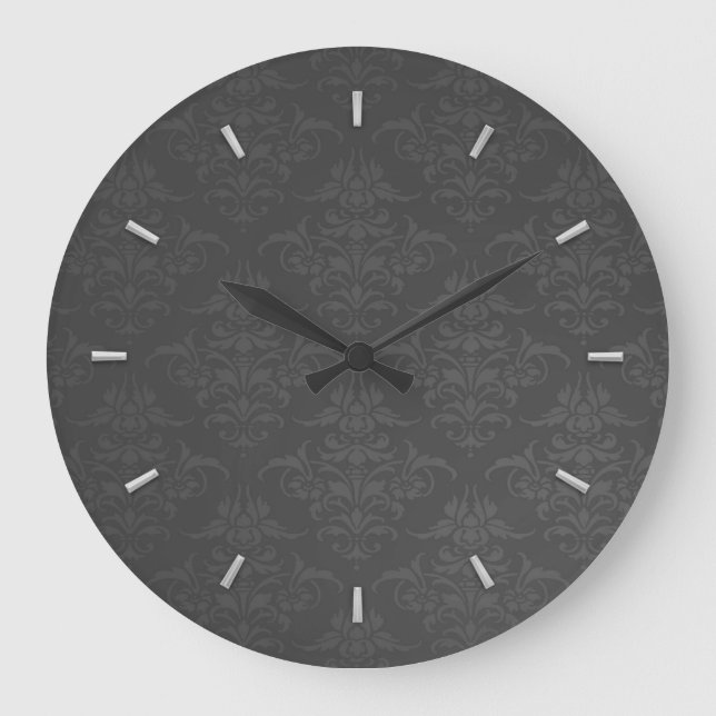 Relógio Grande Cor damasco Silver Elegante (Frente)