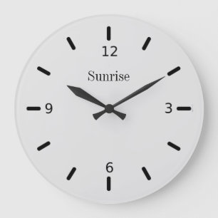 Relógio Grande Cor do Prata Elegante e Preto