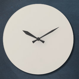 Relógio Grande Cor Sólida do Café Branco