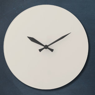 Relógio Grande Cor Sólida do Café Branco