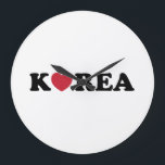 Relógio Grande Coração de Amor da Coreia<br><div class="desc">Coração de Amor da Coreia

A Globe Trotters é especializada em imagens idiossincráticas de todo o mundo. Aqui você encontrará Cartões de Saudação,  Cartões Postais,  Posters,  Mouséads e muito mais.</div>