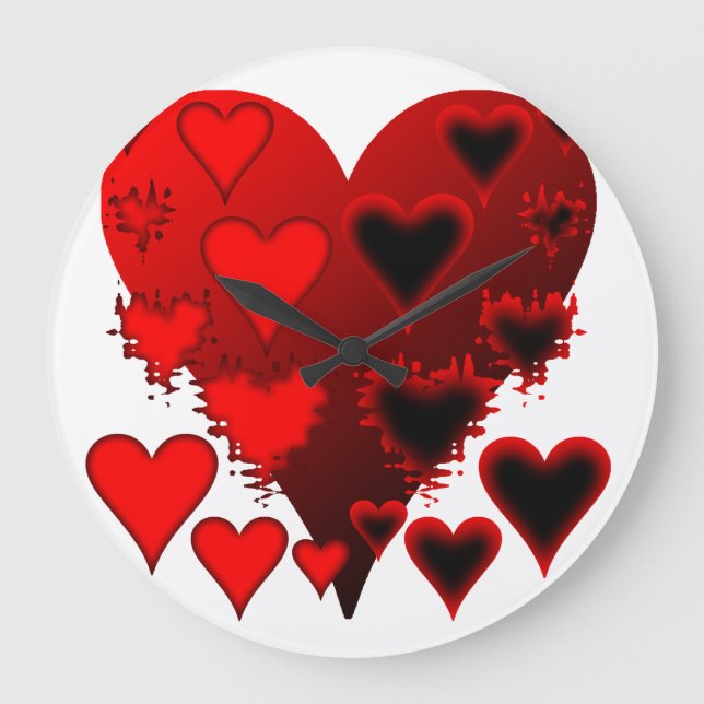 Relógio Grande Corações (Frente)