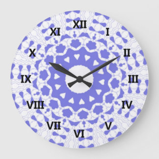 Relógio Grande Corações Caleidoscópio Arte