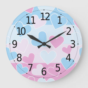 Relógio Grande Corações de Pastel, Dias de os namorados bonitos