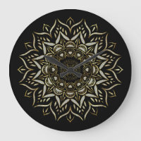 Corações mandala textura brilhante branca e dourad