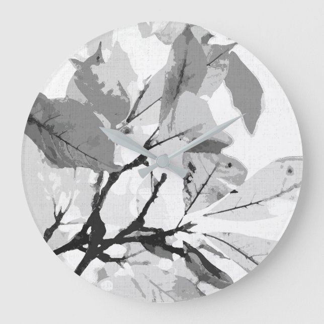 Relógio Grande Cores do outono, folhas 2 (Frente)