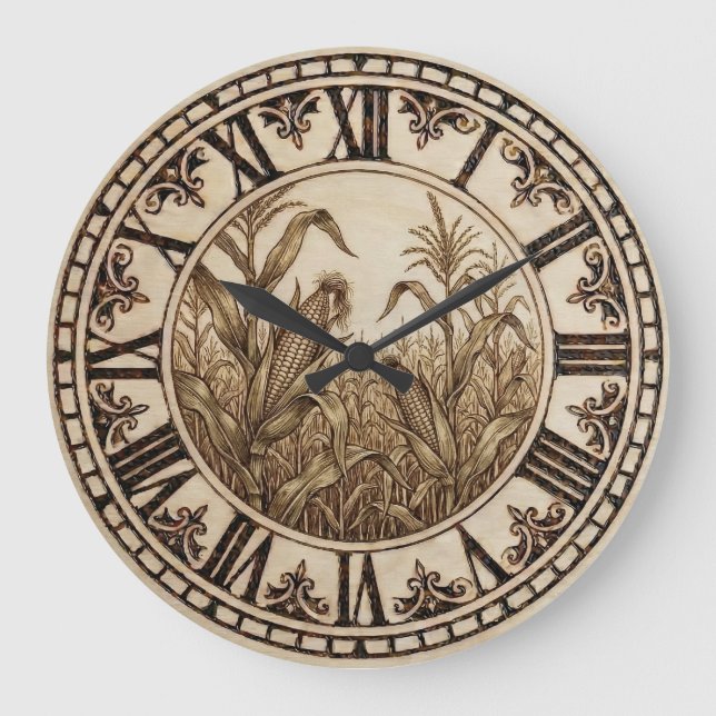 Relógio Grande Cornfield Wall Clock (Frente)