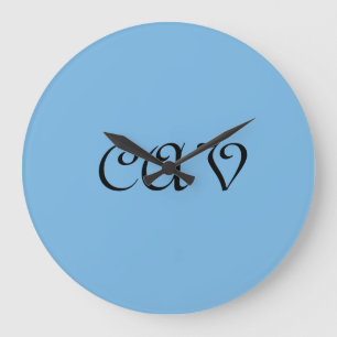 Relógio Grande Cornflower Blue