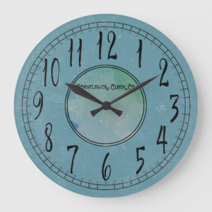 Relógio Grande Cornflower Blue com Weathering