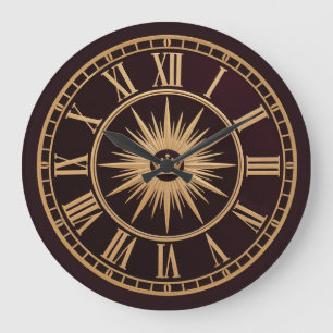 Relógio Grande Coroa Ouro Real